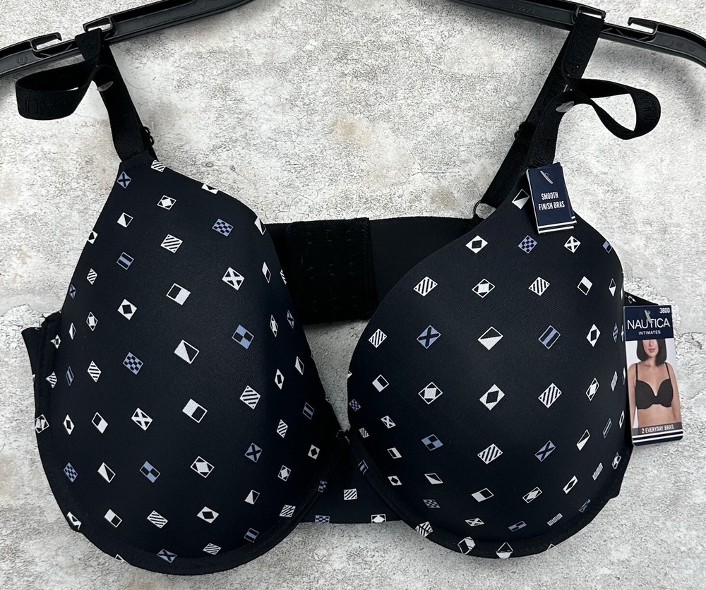 NEW Nautica Intimates Everyday Bra Size 38DD Blue Flags - ONLY ONE BRA