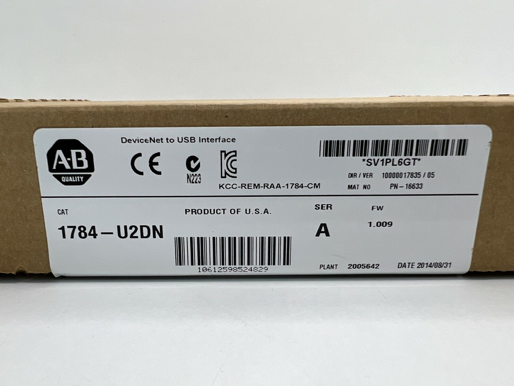 Allen-Bradley 1784-U2DN USB-to-Device Net Adapter with Cable2ft 1784U2DN