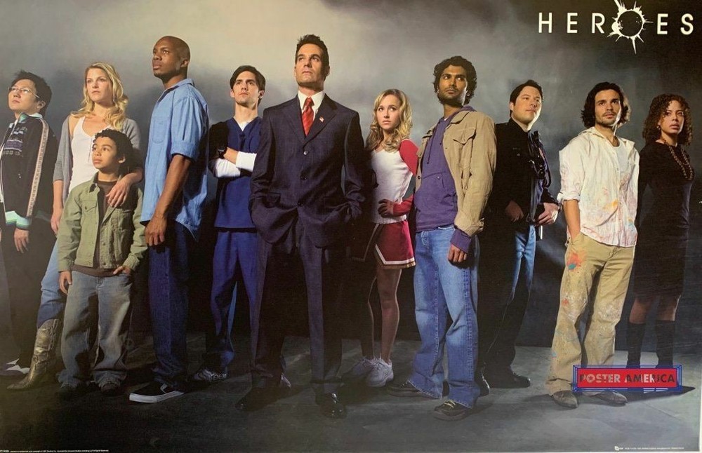 663423 Heroes Cast Shot Photo Wall Print Poster