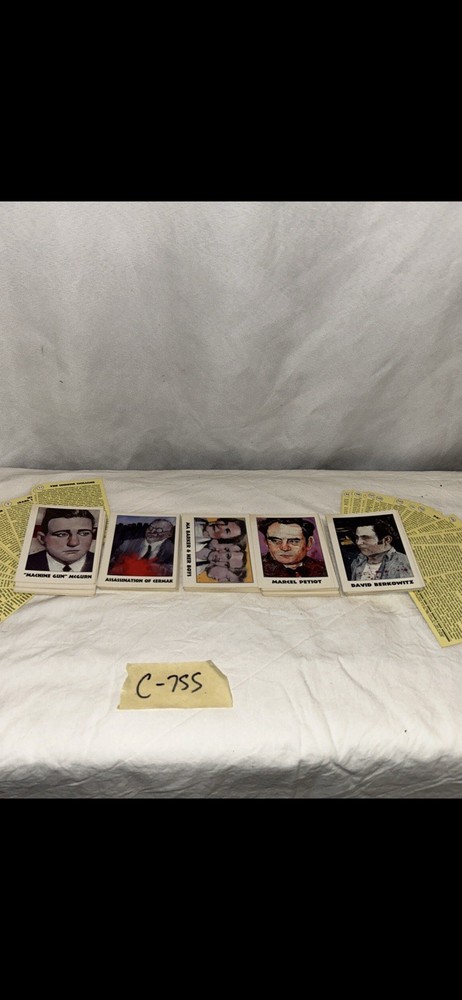 VINTAGE TRU Crime Collectors Cards Full 1/2 Sets