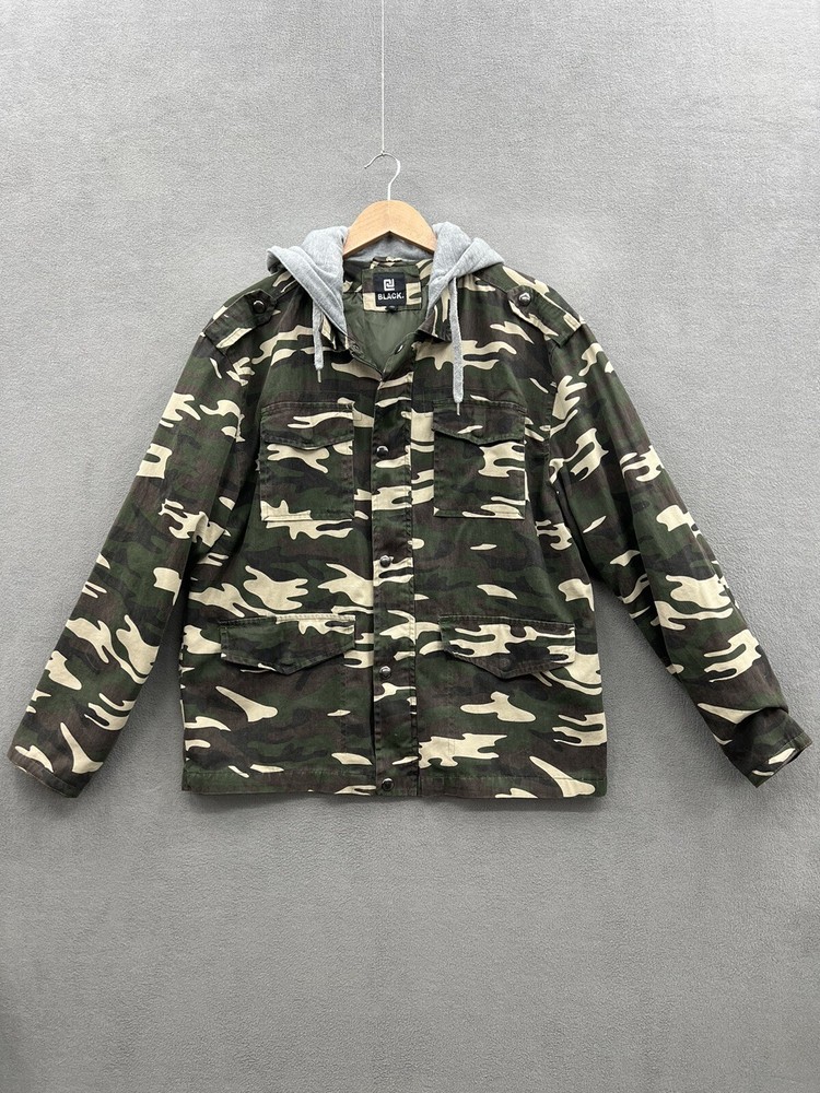 CJ Black Men’s XL Camo Hooded Lightweight Jacket