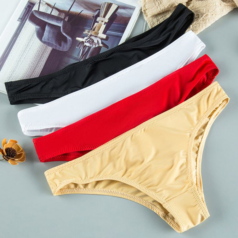 4 Pack Lot Womens Sexy Panties Brief Low Waist Ladies Underwear Bikini Lingeries