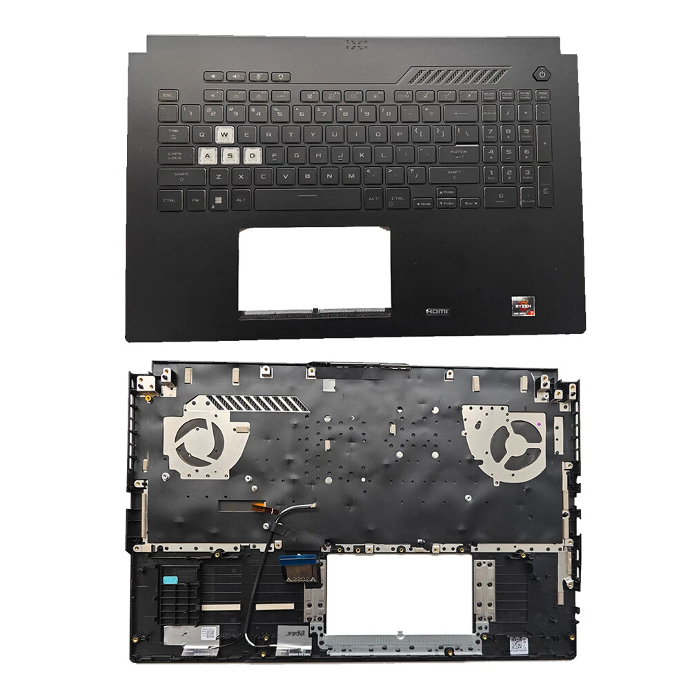ASUS TUF Gaming Black Backlit Keyboard Palmrest for FA707 FX707 FX707ZM Models