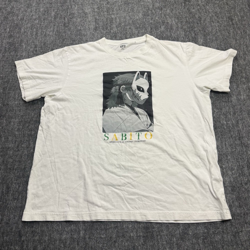 Uniqlo UT Sabito Demon Slayer Anime T Shirt Mens XL Manga Graphic White Tee