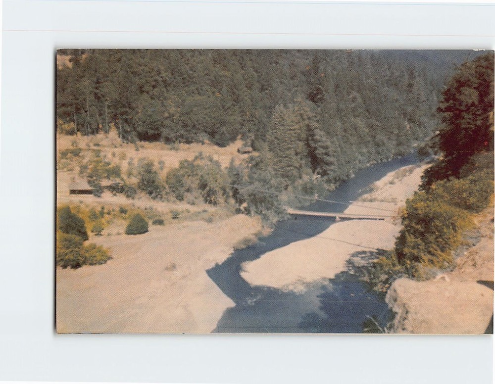 Postcard Redwood Highway Eel River California USA