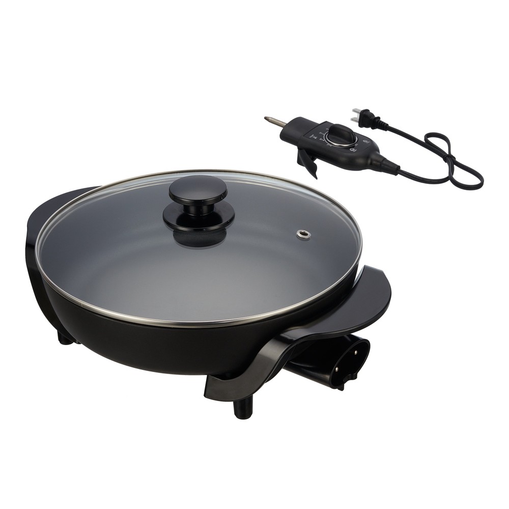 Mainstays Round Nonstick Electric Frying Pan - 12