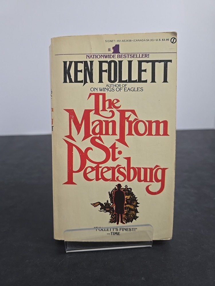 THE MAN FROM ST. PETERSBURG by Ken Follett (1983) Signet paperback 1st