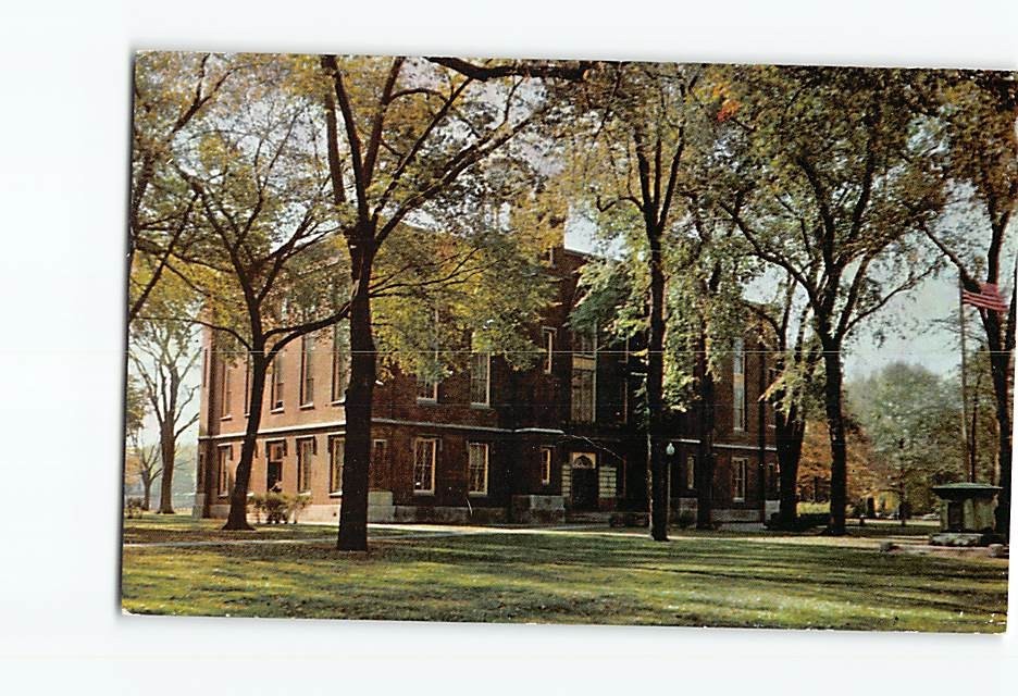 Postcard Old Main Knox College National Historic Site Galesburg Illinois USA