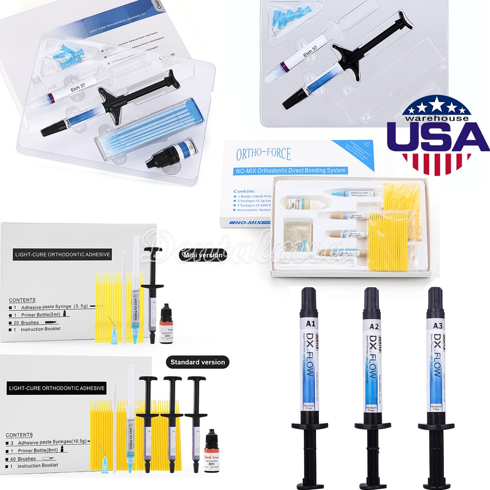 Dental Orthodontic Cure Light Bonding Adhesive Kit /Flowable Composite Resin