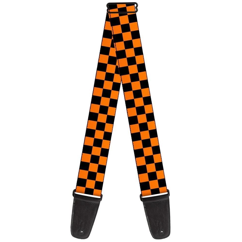 Guitar Strap - Checker Black/Neon Orange ACC NEWAnother great item from Rarewaves USA | Free delivery!