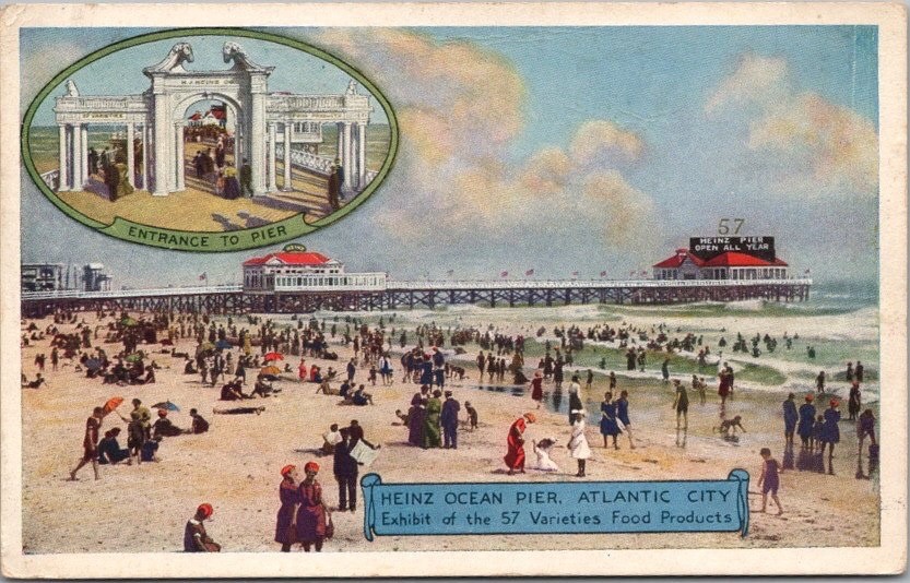 c1910s ATLANTIC CITY, New Jersey Advertising Postcard 