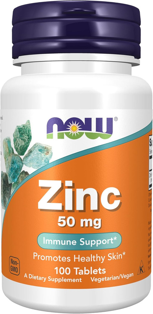 Supplements, Zinc (Zinc Gluconate) 50 Mg, Supports Enzyme Functions*, Immune Sup