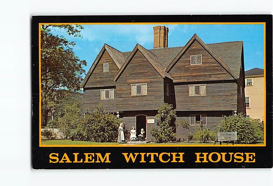 Postcard Salem Witch House Salem Massachusetts USA
