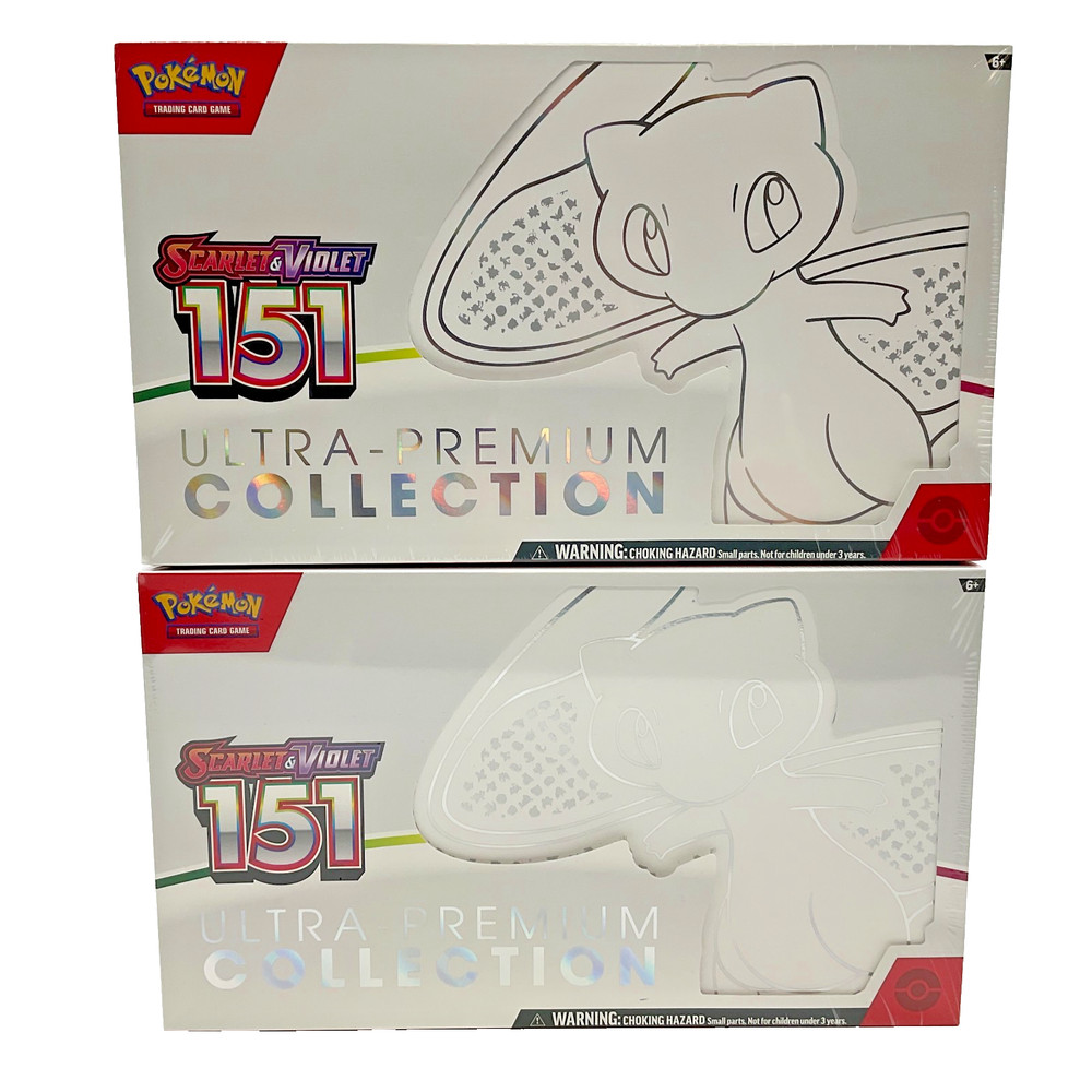 Lot of (2) Pokemon TCG 151 MEW EN Ultra Premium Collection Boxes SEALED UPCPROBSTEIN is actively accepting consignments !!
