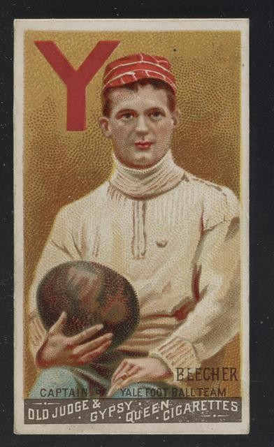 Beecher, captain of Yale foot ball team Old Judge & Gypsy Queen Cigarettes.