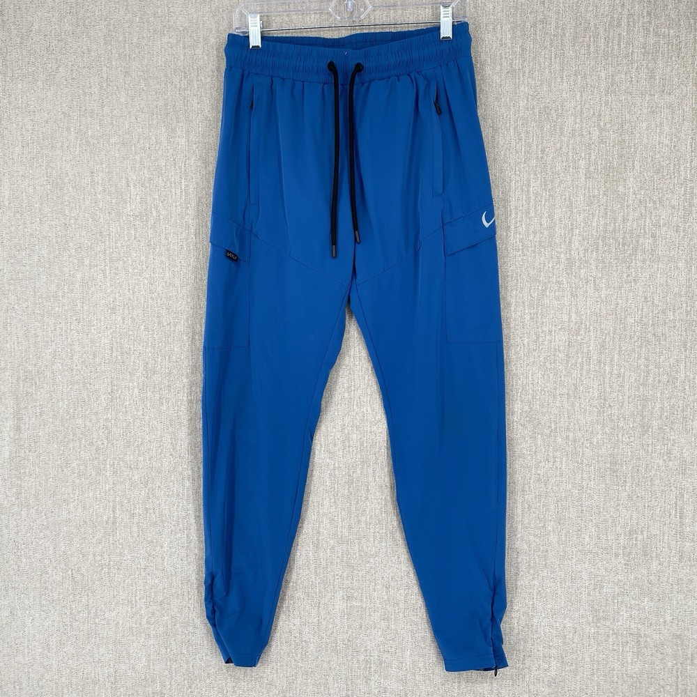TLF Mens Small Blue Cargo Joggers Lightweight Gym Workout Pants