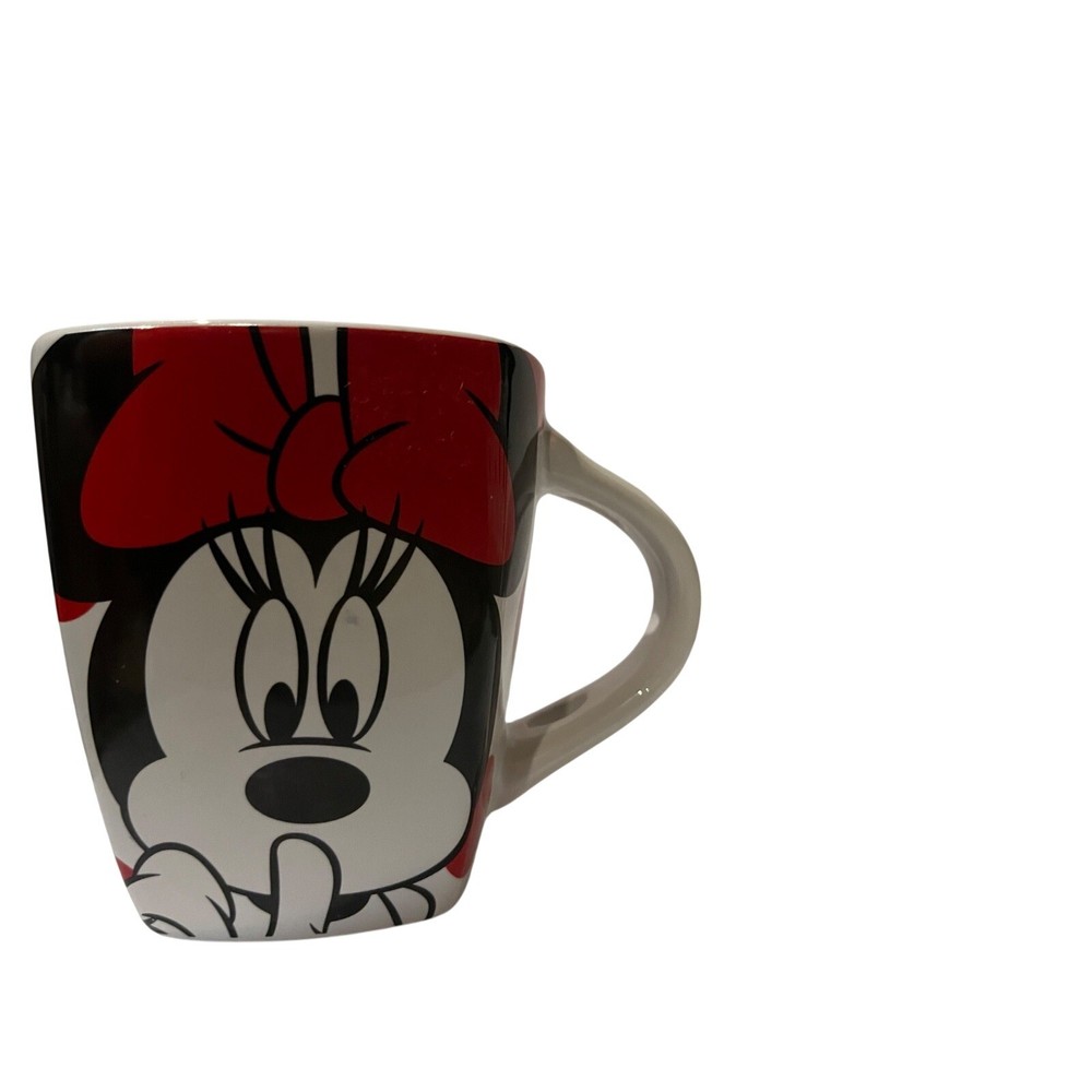 Disney Minnie Mouse Shhh I'm Taking a TimeOut Polka Dot Ceramic Coffee Mug White