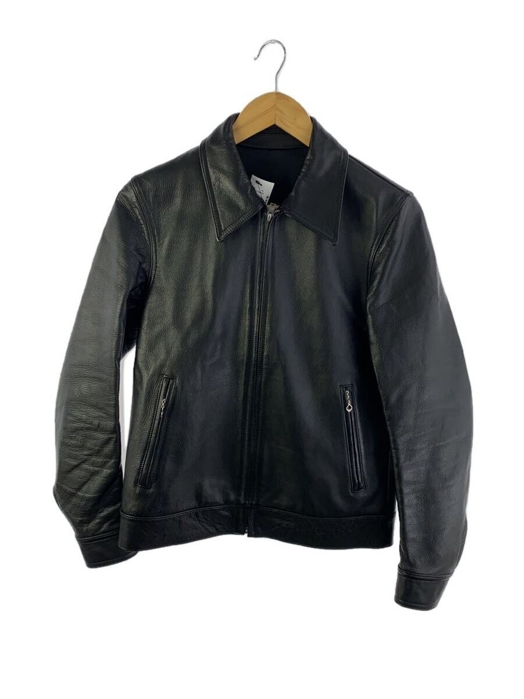 Wacko Maria Single Riders Jacket/S/Cowhide/Blk 3480