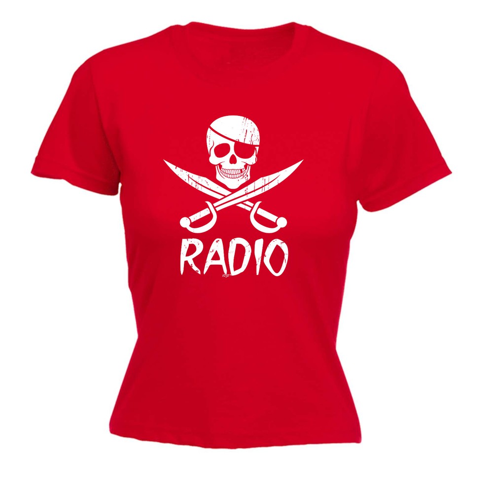 Pirate Radio - Womens T Shirt Funny T-Shirt Novelty gift tshirt