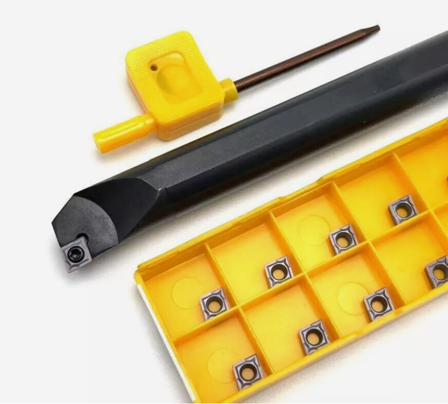 S16Q-SCLCR06 16mm CNC Carbide Turning Tool Holder with 10 CCMT21.51 Inserts