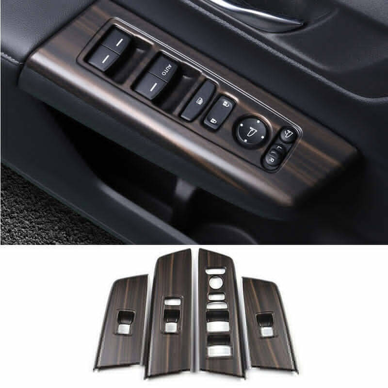 2023 Honda CR-V Wood Grain Window Switch Panel Cover Trim 4pcs
