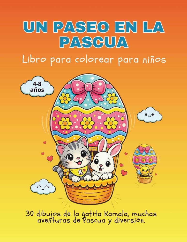 Un Paseo en la Pascua: Libro para colorear infantil (Spanish Edition)