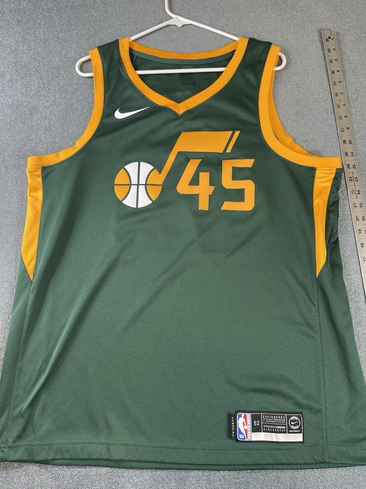 Nike Donovan Mitchell Utah Jazz NBA Swingman Basketball Jersey Mens SZ 52 XL