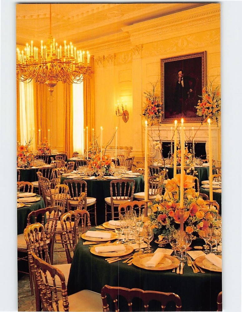 Postcard State Dining Room White House Washington DC USA