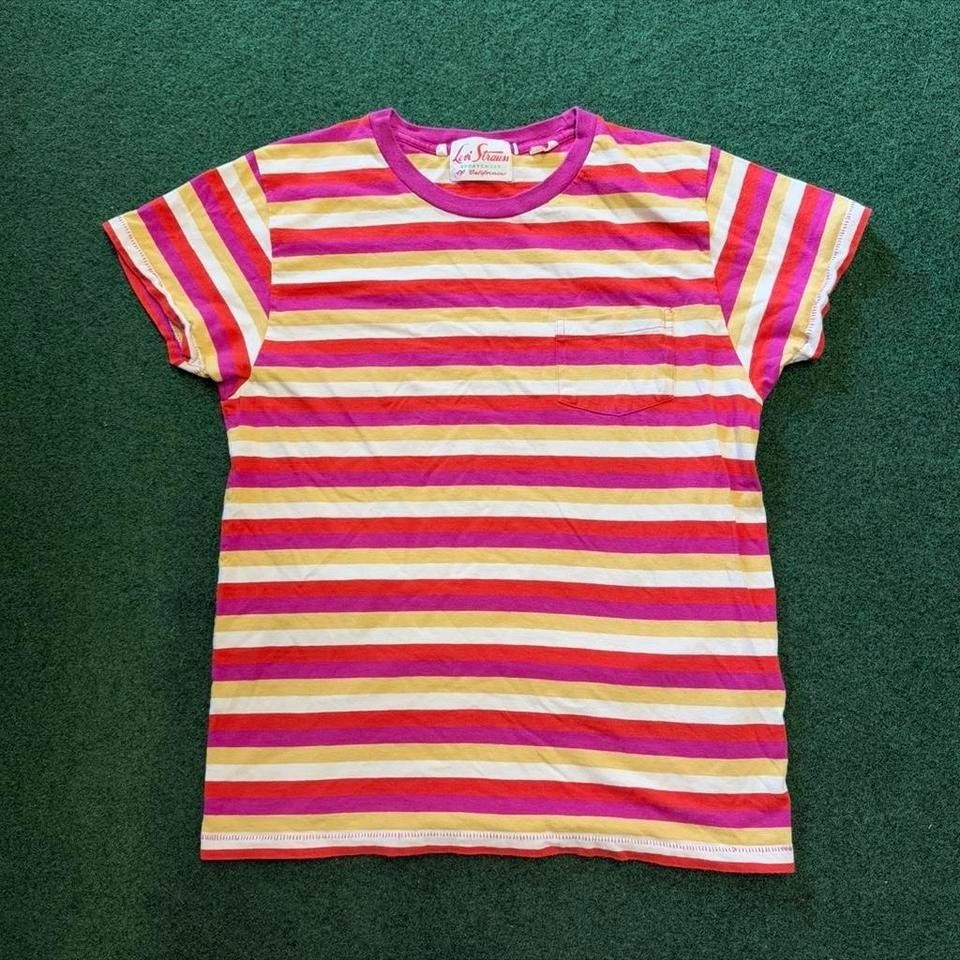 Vintage 80s levis striped shirt women's multicolor Levi's single stitch t shirt