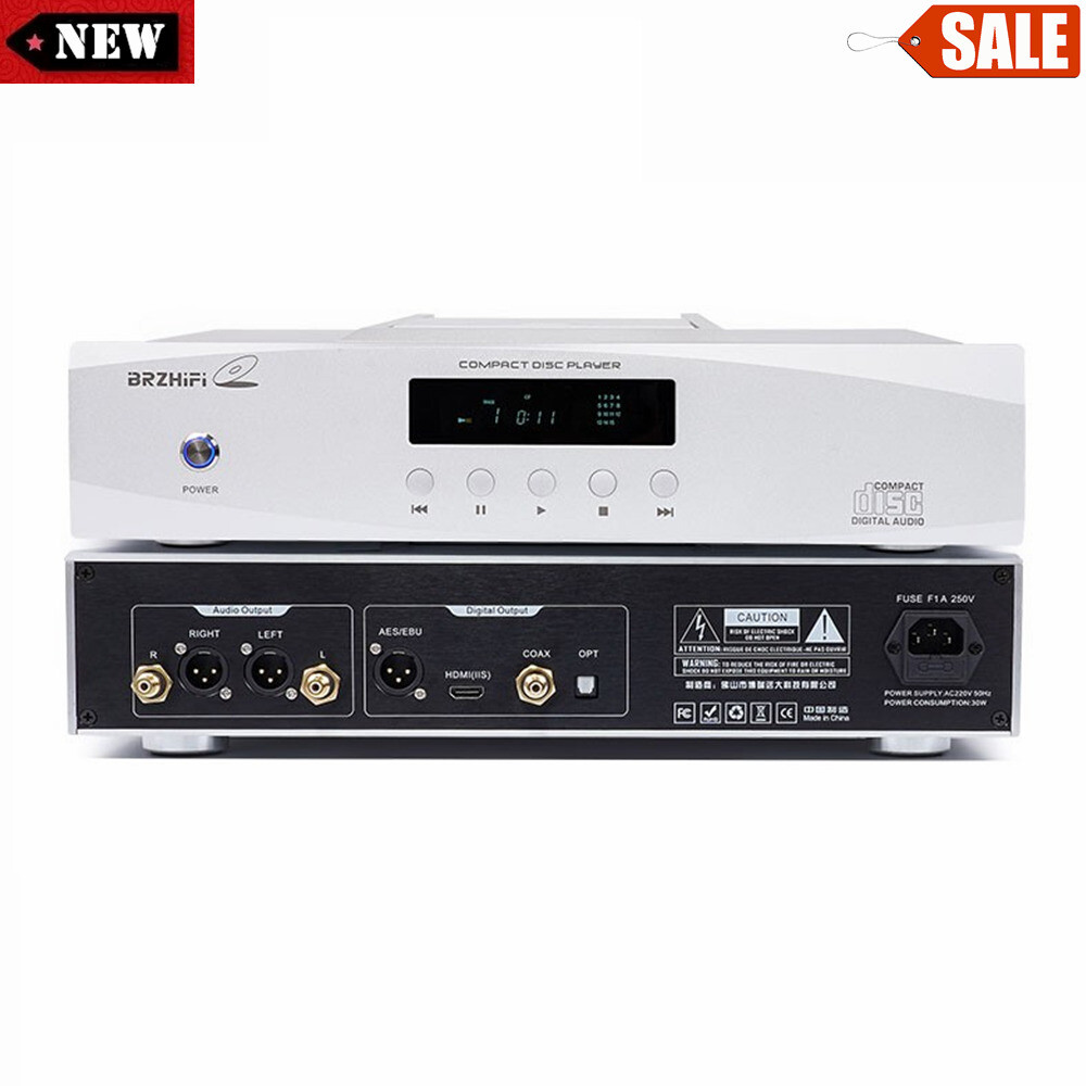 BRZHIFI CD100 CD Player Balanced Output Player Decoding Turntable for   #F5