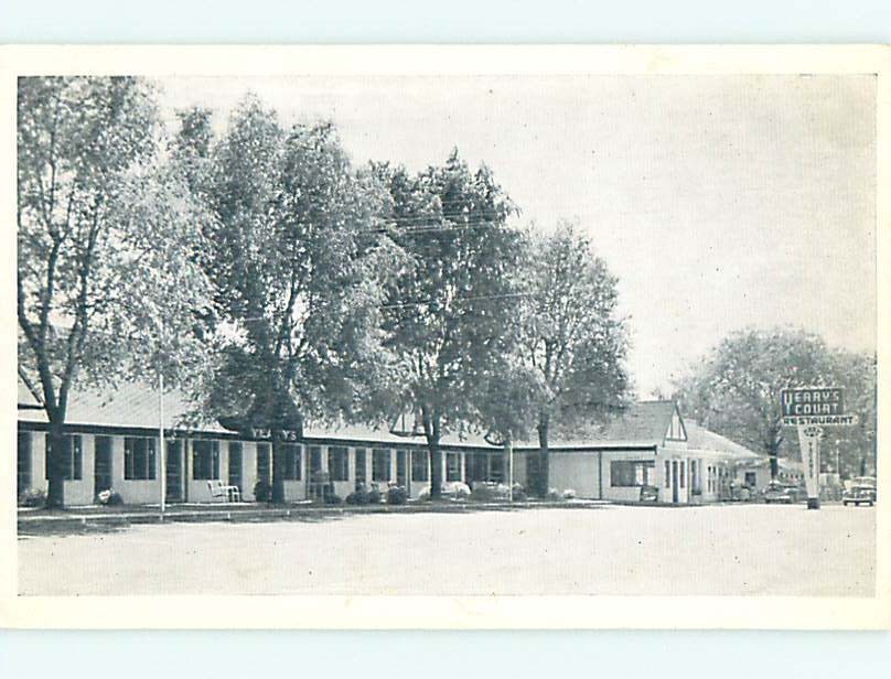 Unused Pre-1980 OLD CARS & YEARY'S RESTAURANT & MOTEL Corbin Kentucky KY s6663