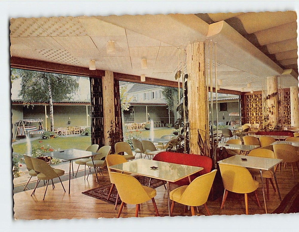 Postcard Interior Kurhotel Viktoria Bad Mergentheim Germany