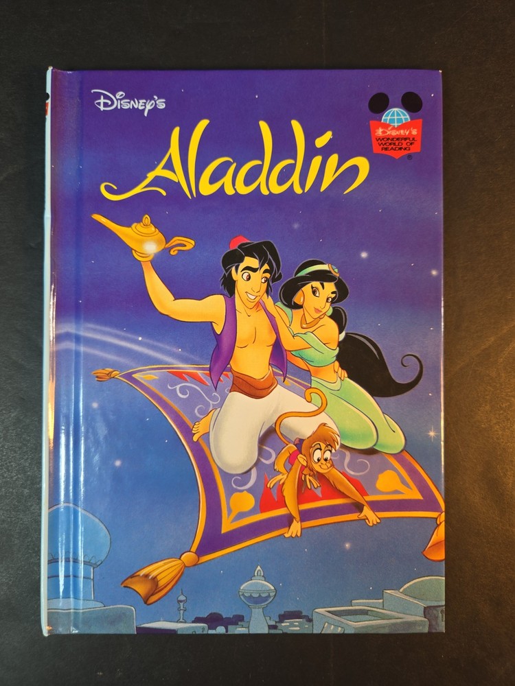 Disney's Aladdin First American Edition 1993 Grolier Wonderful World of Reading