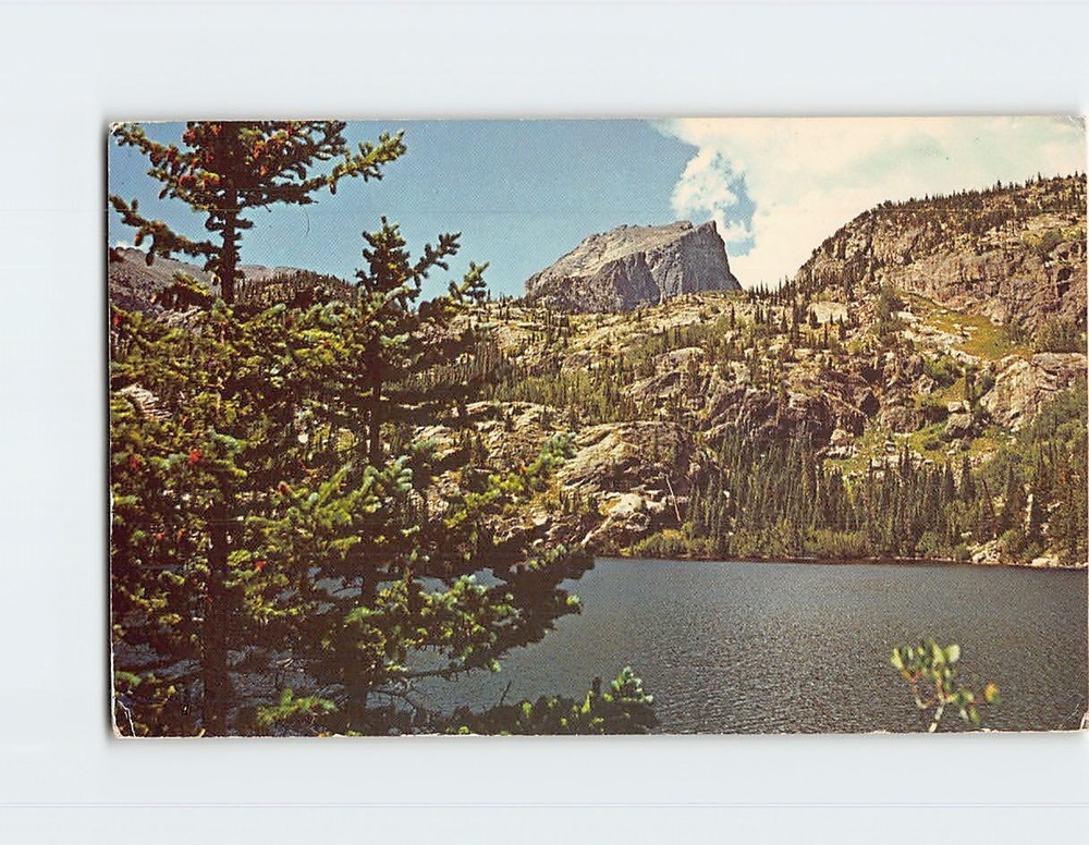 Postcard Bear Lake Rocky Mountain National Park Colorado USA