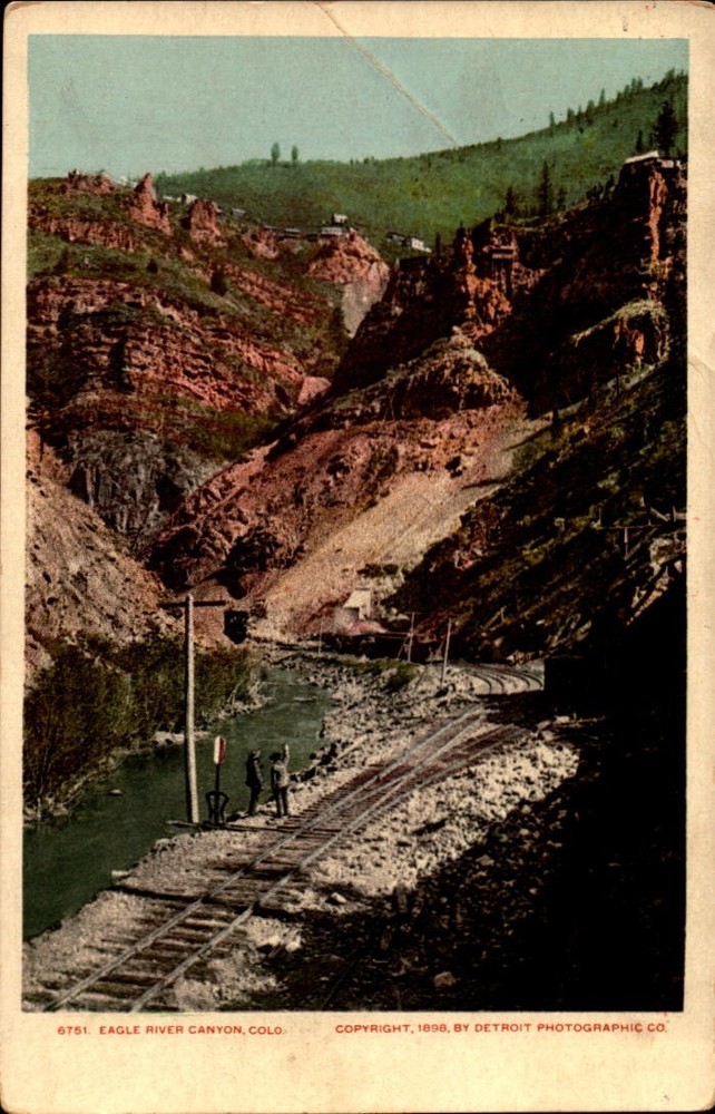 Eagle River Canyon, Colorado-Udb Detroit Photographic Co. Postcard Bk86