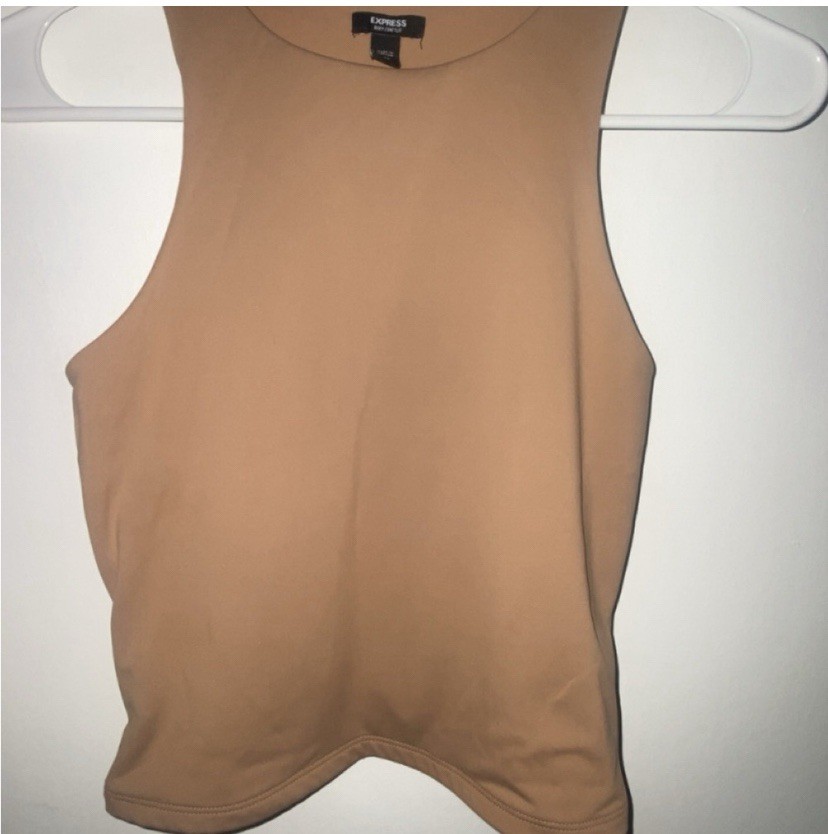 Women's Express Body Contour Tan Tank Top Size Extra Small