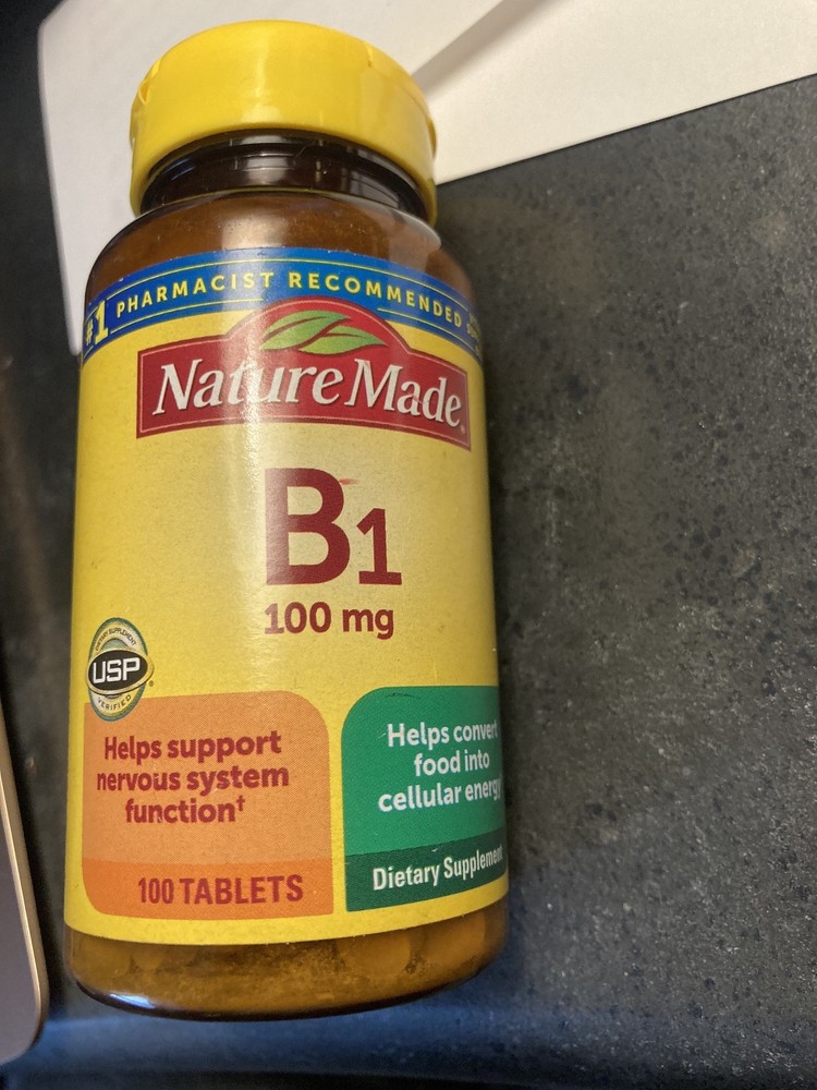 Nature Made Vitamin B1 100mg Dietary Supplement - 100 Tablets