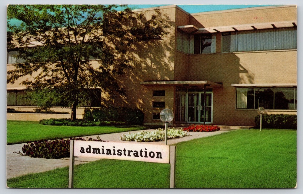 Fremont Michigan~Administration Bldg~Gerbers Baby Food Plant~Vintage Postcard