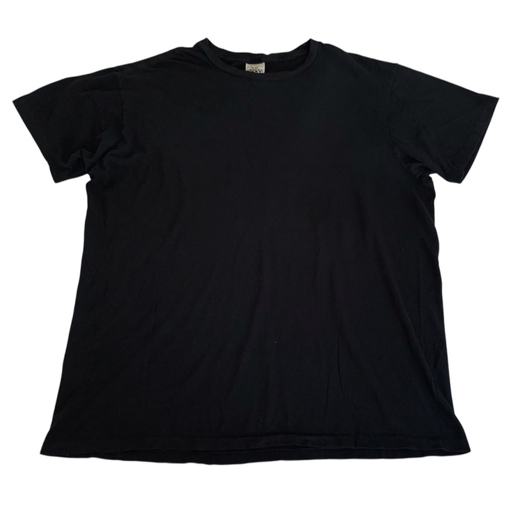 Double RL RRL Ralph Lauren T-Shirt Men L Black Faded Cotton Distressed Heritage