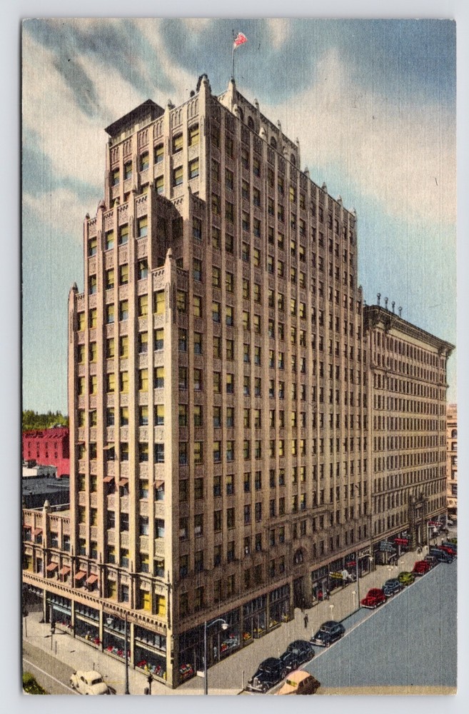 1940s Paulsen Medical Building Washington St Spokane Washington WA Postcard