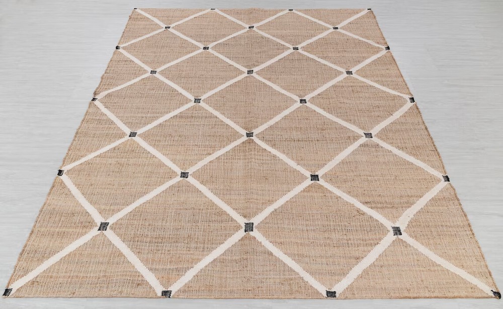 Natural Ivory Jute Handwoven Boho Chic Premium Rug