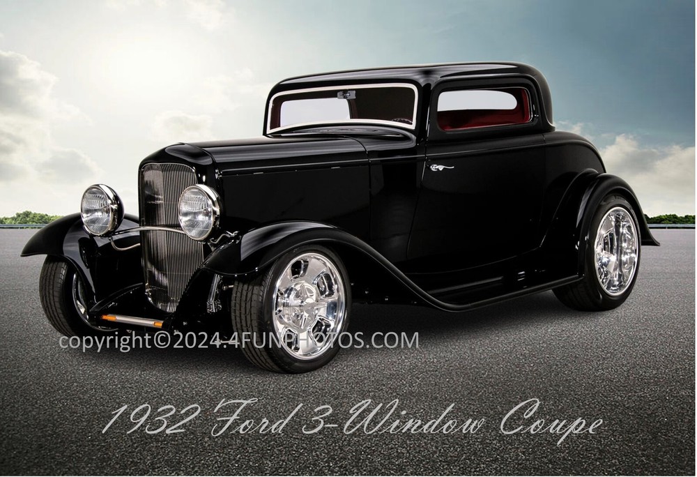 1932 Ford 3-Window Coupe Muscle Car Hot Rod 13