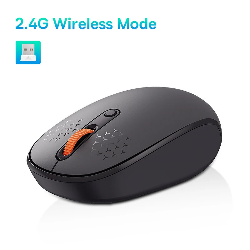 Mouse Bluetooth Wireless Computer 1600DPI Silent Mouse with 2.4GHz Nano Receiver