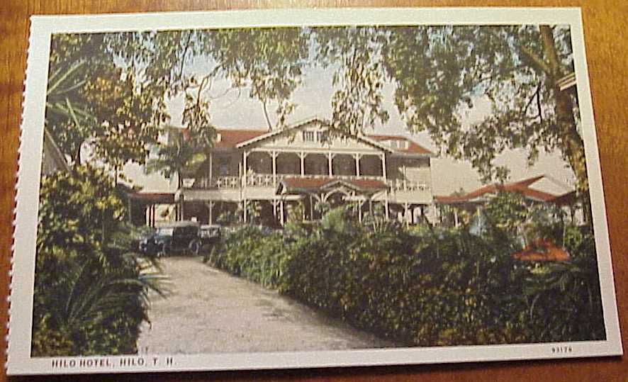 1920's Hilo Hotel TH Hawaiian Islands