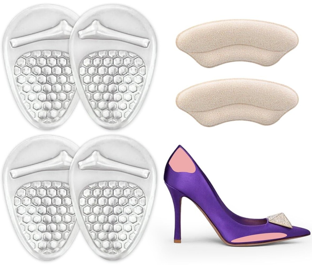 Ball of Foot Cushions Women, Metatarsal Pads, High Heel Comfort Pads, Weight ...