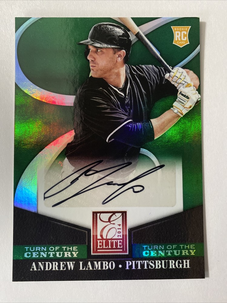 Andrew Lambo 2014 Panini Elite Turn Of The Century Rookie RC Autograph Card #87