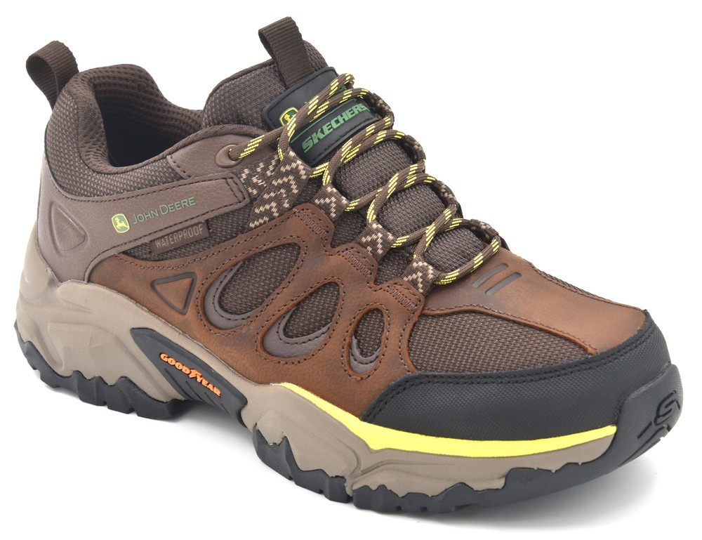 Skechers Mens Terraform Dunlow Waterproof Hiking Boot Brown 256005