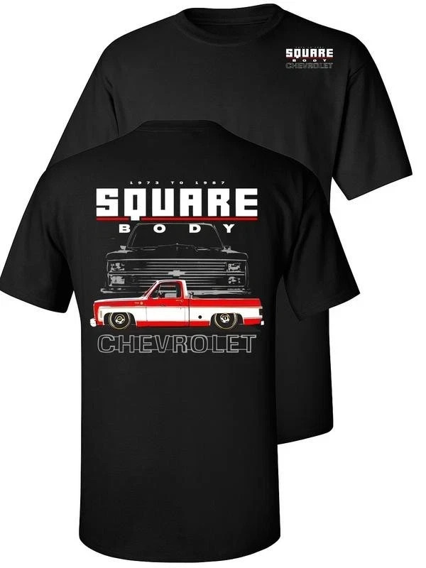 Chevy Square Body T-Shirt | Classic 1973-1987 Pickup Truck Graphic Tee, OBS