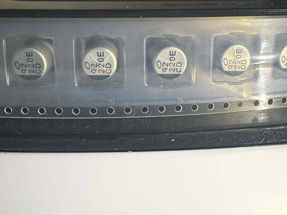 25X UCD1E221MNL1GS Nichicon 220uF 25V 8x10mm Aluminum Electrolytic Capacitor SMD