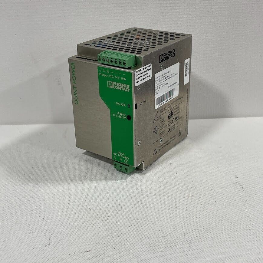 Phoenix Contact Quint-PS-100-240AC/24DC/210Power Supply  Input:240 Output:24 10A